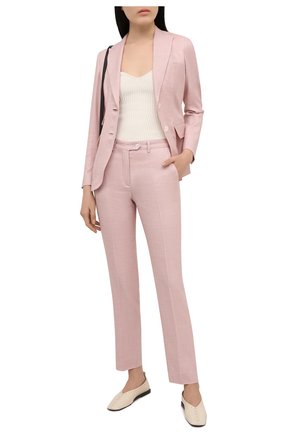 Женские брюки KITON розового цвета по цене 89950 руб., арт. D49109K09T26 | Фото 2 Женские брюки KITON розового цвета, арт. D49109K09T26 | Фото 2 (Материал внешний: Шерсть; Длина (брюки, джинсы): Стандартные; Стили: Романтичный; Женское Кросс-КТ: Брюки-одежда; Силуэт Ж (брюки и джинсы): Прямые)
