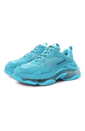 Женские текстильные кроссовки triple s BALENCIAGA бирюзового цвета по цене 89950 руб., арт. 544351/W2GA1 | Фото 1 Женские текстильные кроссовки triple s BALENCIAGA бирюзового цвета, арт. 544351/W2GA1 | Фото 1