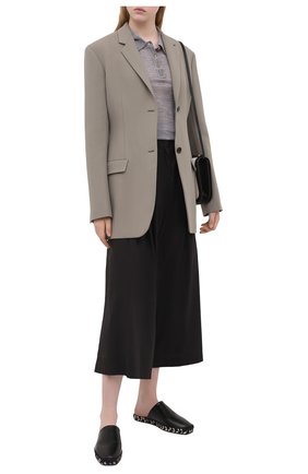 Женские хлопковые брюки ISABEL BENENATO черного цвета по цене 42950 руб., арт. DW42S21 | Фото 2 Женские хлопковые брюки ISABEL BENENATO черного цвета, арт. DW42S21 | Фото 2