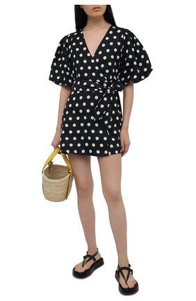 Женское льняное платье FAITHFULL THE BRAND черно-белого цвета по цене 30900 руб., арт. FF1685-EDP | Фото 2 Женское льняное платье FAITHFULL THE BRAND черно-белого цвета, арт. FF1685-EDP | Фото 2