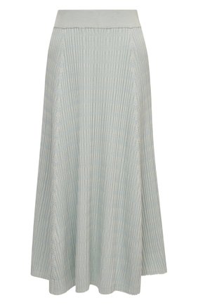Женская юбка из шелка и хлопка PROENZA SCHOULER WHITE LABEL голубого цвета по цене 36200 руб., арт. WL2127609-KS056 | Фото 1 Женская юбка из шелка и хлопка PROENZA SCHOULER WHITE LABEL голубого цвета, арт. WL2127609-KS056 | Фото 1