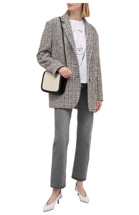 Женская хлопковая футболка EMPORIO ARMANI белого цвета по цене 8755 руб., арт. 3K2T7L/2JSYZ | Фото 2 Женская хлопковая футболка EMPORIO ARMANI белого цвета, арт. 3K2T7L/2JSYZ | Фото 2
