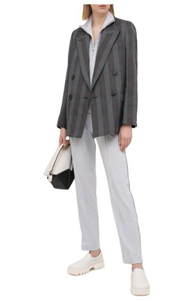 Женский толстовка из вискозы EMPORIO ARMANI голубого цвета по цене 30900 руб., арт. 3K2M7H/2JQIZ | Фото 2 Женский толстовка из вискозы EMPORIO ARMANI голубого цвета, арт. 3K2M7H/2JQIZ | Фото 2
