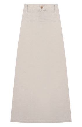 Женская хлопковая юбка EMPORIO ARMANI бежевого цвета по цене 39150 руб., арт. 0NN4AT/02060 | Фото 1 Женская хлопковая юбка EMPORIO ARMANI бежевого цвета, арт. 0NN4AT/02060 | Фото 1