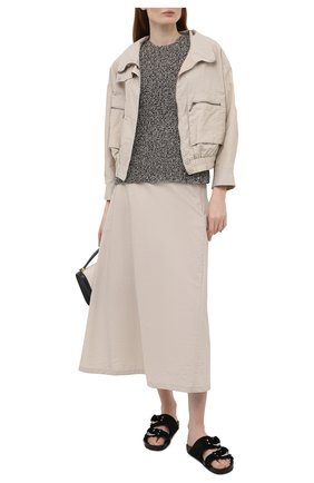 Женская хлопковая юбка EMPORIO ARMANI бежевого цвета по цене 39150 руб., арт. 0NN4AT/02060 | Фото 2 Женская хлопковая юбка EMPORIO ARMANI бежевого цвета, арт. 0NN4AT/02060 | Фото 2