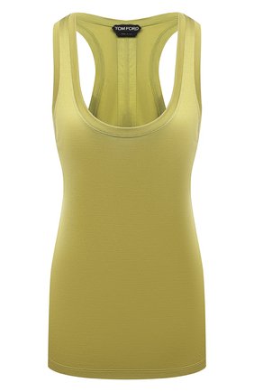 Женская шелковая майка TOM FORD зеленого цвета по цене 69700 руб., арт. TSJ260-FAX835 | Фото 1 Женская шелковая майка TOM FORD зеленого цвета, арт. TSJ260-FAX835 | Фото 1