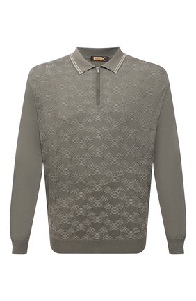 Мужское поло из шелка и хлопка ZILLI хаки цвета по цене 114500 руб., арт. MBV-PZ072-NECL1/ML01 | Фото 1 Мужское поло из шелка и хлопка ZILLI хаки цвета, арт. MBV-PZ072-NECL1/ML01 | Фото 1 (Материал внешний: Шелк, Хлопок; Длина (для топов): Стандартные; Рукава: Длинные; Застежка: Молния; Стили: Кэжуэл; Кросс-КТ: Трикотаж; Big sizes: Big Sizes; Региональные ограничения белый список (Axapta Mercury): RU)