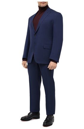 Мужской шерстяной костюм LUCIANO BARBERA темно-синего цвета по цене 229000 руб., арт. 5M2014/25030/58-62 | Фото 1 Мужской шерстяной костюм LUCIANO BARBERA темно-синего цвета, арт. 5M2014/25030/58-62 | Фото 1
