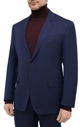 Мужской шерстяной костюм LUCIANO BARBERA темно-синего цвета по цене 229000 руб., арт. 5M2014/25030/58-62 | Фото 2 Мужской шерстяной костюм LUCIANO BARBERA темно-синего цвета, арт. 5M2014/25030/58-62 | Фото 2