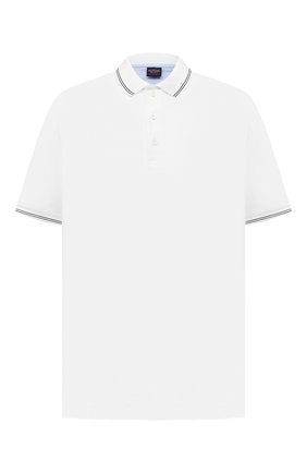 Мужское хлопковое поло PAUL&SHARK белого цвета по цене 16800 руб., арт. 21411331/FEN/3XL-6XL | Фото 1 Мужское хлопковое поло PAUL&SHARK белого цвета, арт. 21411331/FEN/3XL-6XL | Фото 1 (Длина (для топов): Удлиненные; Рукава: Короткие; Материал внешний: Хлопок; Застежка: Пуговицы; Стили: Кэжуэл)
