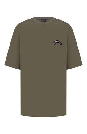 Мужская хлопковая футболка PAUL&SHARK хаки цвета по цене 15800 руб., арт. 21411011/C00/3XL-6XL | Фото 1 Мужская хлопковая футболка PAUL&SHARK хаки цвета, арт. 21411011/C00/3XL-6XL | Фото 1