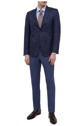 Мужской пиджак из шерсти и шелка CANALI синего цвета по цене 146500 руб., арт. E21288/CX03172/116 | Фото 2 Мужской пиджак из шерсти и шелка CANALI синего цвета, арт. E21288/CX03172/116 | Фото 2
