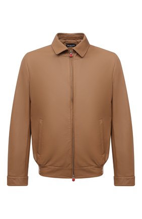 Мужской кожаный бомбер KITON светло-коричневого цвета по цене 799500 руб., арт. UW0898V07T83 | Фото 1 Мужской кожаный бомбер KITON светло-коричневого цвета, арт. UW0898V07T83 | Фото 1 (Материал подклада: Синтетический материал; Рукава: Длинные; Длина (верхняя одежда): Короткие; Мужское Кросс-КТ: Кожа и замша; Принт: Без принта; Кросс-КТ: Куртка; Стили: Кэжуэл; Материал внешний: Натуральная кожа; Региональные ограничения белый список (Axapta Mercury): RU)