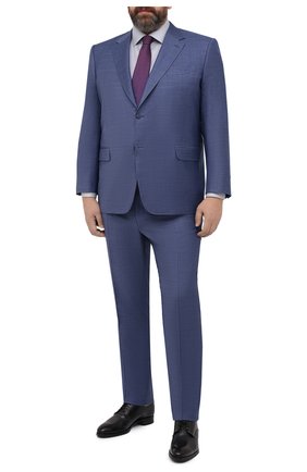 Мужской шерстяной костюм CANALI синего цвета по цене 193500 руб., арт. 21280/10/AA02524/60-64 | Фото 1 Мужской шерстяной костюм CANALI синего цвета, арт. 21280/10/AA02524/60-64 | Фото 1 (Материал внешний: Шерсть; Материал подклада: Купро; Рукава: Длинные; Стили: Классический; Костюмы М: Однобортный; Big sizes: Big Sizes)