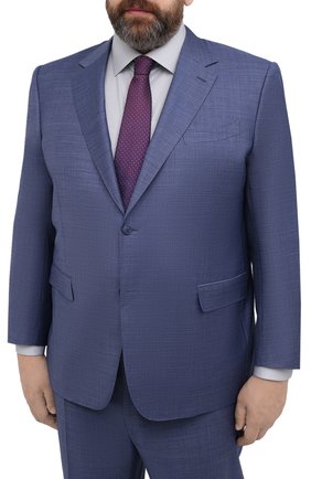 Мужской шерстяной костюм CANALI синего цвета по цене 193500 руб., арт. 21280/10/AA02524/60-64 | Фото 2 Мужской шерстяной костюм CANALI синего цвета, арт. 21280/10/AA02524/60-64 | Фото 2 (Материал внешний: Шерсть; Материал подклада: Купро; Рукава: Длинные; Стили: Классический; Костюмы М: Однобортный; Big sizes: Big Sizes)