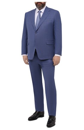 Мужской шерстяной костюм CANALI синего цвета по цене 193500 руб., арт. 11280/10/AA02526/60-64 | Фото 1 Мужской шерстяной костюм CANALI синего цвета, арт. 11280/10/AA02526/60-64 | Фото 1 (Рукава: Длинные; Материал внешний: Шерсть; Материал подклада: Купро; Стили: Классический; Костюмы М: Однобортный; Big sizes: Big Sizes)