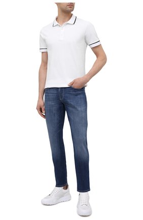 Мужские джинсы EMPORIO ARMANI синего цвета по цене 19450 руб., арт. 3K1J06/1D5QZ | Фото 2 Мужские джинсы EMPORIO ARMANI синего цвета, арт. 3K1J06/1D5QZ | Фото 2