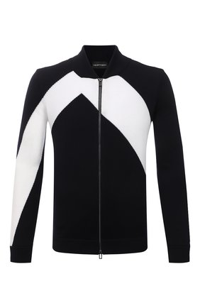 Мужской шерстяной кардиган EMPORIO ARMANI темно-синего цвета по цене 36950 руб., арт. 3K1BTW/1MD3Z | Фото 1 Мужской шерстяной кардиган EMPORIO ARMANI темно-синего цвета, арт. 3K1BTW/1MD3Z | Фото 1