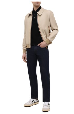 Мужское хлопковое поло EMPORIO ARMANI темно-серого цвета по цене 16150 руб., арт. 3K1FB2/1JGYZ | Фото 2 Мужское хлопковое поло EMPORIO ARMANI темно-серого цвета, арт. 3K1FB2/1JGYZ | Фото 2