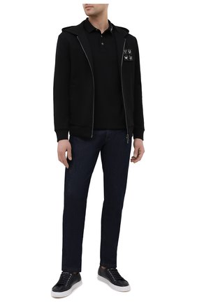 Мужской хлопковая толстовка EMPORIO ARMANI черного цвета по цене 24350 руб., арт. 3K1MH5/1JHSZ | Фото 2 Мужской хлопковая толстовка EMPORIO ARMANI черного цвета, арт. 3K1MH5/1JHSZ | Фото 2