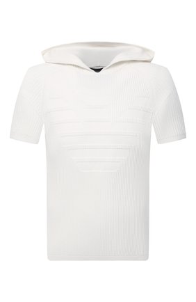 Мужской хлопковый джемпер EMPORIO ARMANI белого цвета по цене 19450 руб., арт. 3K1MXF/1MLZZ | Фото 1 Мужской хлопковый джемпер EMPORIO ARMANI белого цвета, арт. 3K1MXF/1MLZZ | Фото 1