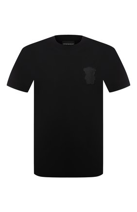 Мужская хлопковая футболка EMPORIO ARMANI черного цвета по цене 12050 руб., арт. 3K1TAN/1JTUZ | Фото 1 Мужская хлопковая футболка EMPORIO ARMANI черного цвета, арт. 3K1TAN/1JTUZ | Фото 1
