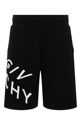 Мужские хлопковые шорты GIVENCHY черного цвета по цене 65350 руб., арт. BM50MW30AF | Фото 1 Мужские хлопковые шорты GIVENCHY черного цвета, арт. BM50MW30AF | Фото 1