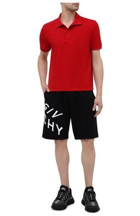 Мужские хлопковые шорты GIVENCHY черного цвета по цене 65350 руб., арт. BM50MW30AF | Фото 2 Мужские хлопковые шорты GIVENCHY черного цвета, арт. BM50MW30AF | Фото 2