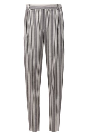 Мужские брюки ZEGNA COUTURE серого цвета по цене 157500 руб., арт. 987041/630SND | Фото 1 Мужские брюки ZEGNA COUTURE серого цвета, арт. 987041/630SND | Фото 1 (Материал внешний: Шерсть, Шелк; Длина (брюки, джинсы): Стандартные; Случай: Повседневный; Стили: Кэжуэл)