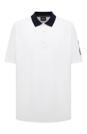 Мужское хлопковое поло PAUL&SHARK белого цвета по цене 20700 руб., арт. 21411234/C00/3XL-6XL | Фото 1 Мужское хлопковое поло PAUL&SHARK белого цвета, арт. 21411234/C00/3XL-6XL | Фото 1 (Рукава: Короткие; Материал внешний: Хлопок; Длина (для топов): Удлиненные; Застежка: Пуговицы; Стили: Кэжуэл)
