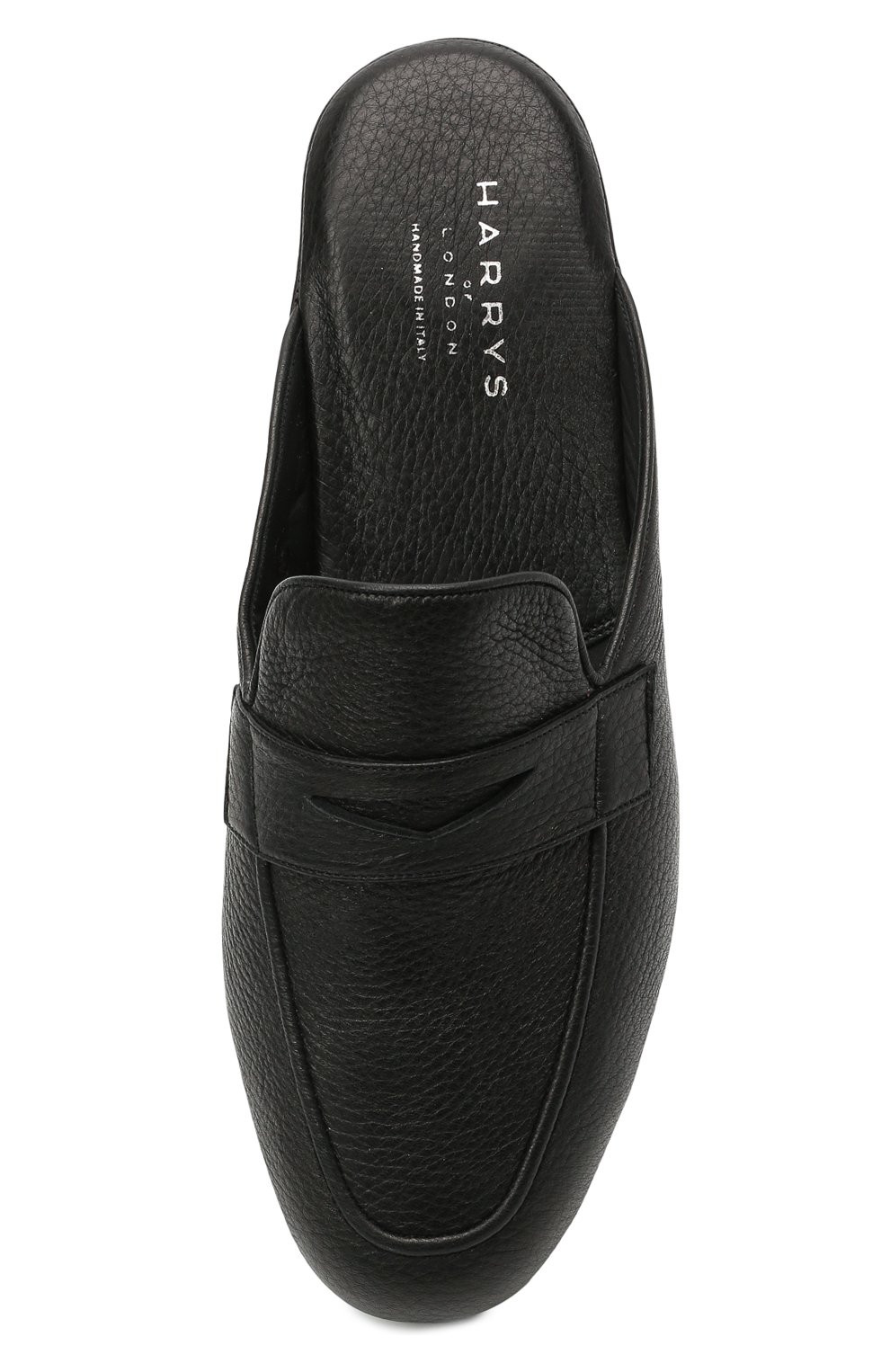 Мужского кожаные домашние туфли HARRYS OF LONDON черного цвета, арт. 353/406 | Фото 5 (Материал внешний: Кожа; Материал внутренний: Натуральная кожа; Мужское Кросс-КТ: тапочки-обувь)