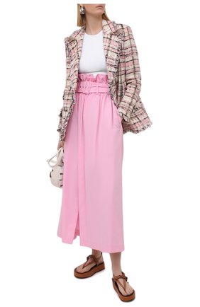 Женский хлопковый жакет MSGM светло-розового цвета по цене 74150 руб., арт. 3041MDG08 217102 | Фото 2 Женский хлопковый жакет MSGM светло-розового цвета, арт. 3041MDG08 217102 | Фото 2