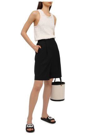 Женские кожаные шлепанцы pursuit GUCCI черного цвета по цене 30000 руб., арт. 645770/0R0F0 | Фото 2 Женские кожаные шлепанцы pursuit GUCCI черного цвета, арт. 645770/0R0F0 | Фото 2