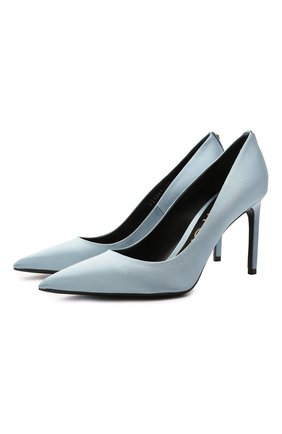Женские текстильные туфли t-screw TOM FORD светло-голубого цвета по цене 56800 руб., арт. W2326T-STA | Фото 1 Женские текстильные туфли t-screw TOM FORD светло-голубого цвета, арт. W2326T-STA | Фото 1
