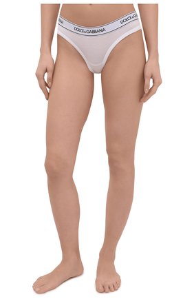 Женские трусы-слипы DOLCE & GABBANA белого цвета по цене 5700 руб., арт. 02C09T/FUGJT | Фото 2 Женские трусы-слипы DOLCE & GABBANA белого цвета, арт. 02C09T/FUGJT | Фото 2
