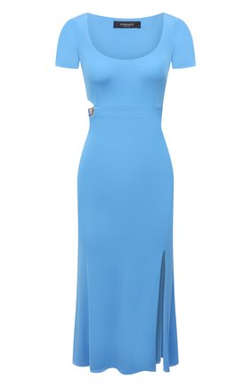Женское платье из вискозы VERSACE голубого цвета по цене 174000 руб., арт. A89151/A208595 | Фото 1 Женское платье из вискозы VERSACE голубого цвета, арт. A89151/A208595 | Фото 1