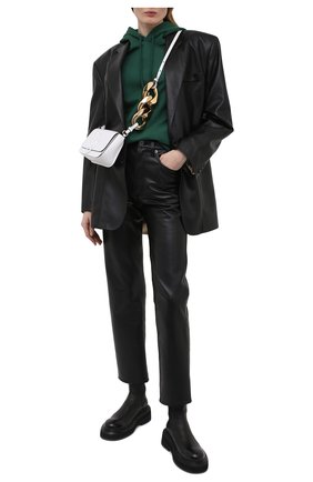 Женский хлопковое худи DRIES VAN NOTEN темно-зеленого цвета по цене 29950 руб., арт. 211-11176-2629 | Фото 2 Женский хлопковое худи DRIES VAN NOTEN темно-зеленого цвета, арт. 211-11176-2629 | Фото 2