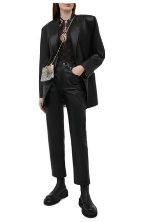 Женский топ PACO RABANNE черного цвета по цене 36700 руб., арт. 21EJT0341CU0007 | Фото 2 Женский топ PACO RABANNE черного цвета, арт. 21EJT0341CU0007 | Фото 2