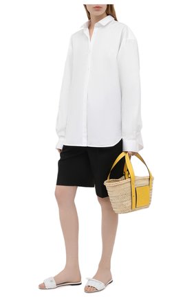 Женские кожаные шлепанцы bianca DOLCE & GABBANA белого цвета по цене 56050 руб., арт. CQ0431/A0397 | Фото 2 Женские кожаные шлепанцы bianca DOLCE & GABBANA белого цвета, арт. CQ0431/A0397 | Фото 2 (Каблук высота: Низкий; Материал внутренний: Натуральная кожа; Подошва: Плоская)