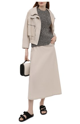 Женская хлопковая куртка EMPORIO ARMANI бежевого цвета по цене 83700 руб., арт. 0NB4CT/02060 | Фото 2 Женская хлопковая куртка EMPORIO ARMANI бежевого цвета, арт. 0NB4CT/02060 | Фото 2
