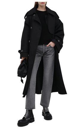 Женский свитшот из вискозы EMPORIO ARMANI черного цвета по цене 28750 руб., арт. 3K2MWA/2M24Z | Фото 2 Женский свитшот из вискозы EMPORIO ARMANI черного цвета, арт. 3K2MWA/2M24Z | Фото 2