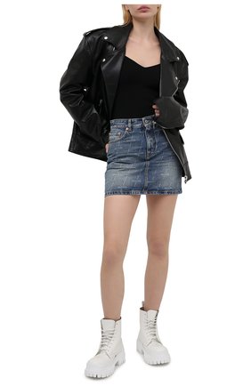Женская джинсовая юбка BALENCIAGA синего цвета по цене 55950 руб., арт. 641518/TJW53 | Фото 2 Женская джинсовая юбка BALENCIAGA синего цвета, арт. 641518/TJW53 | Фото 2