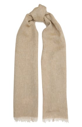 Мужской льняной шарф CORNELIANI бежевого цвета по цене 22800 руб., арт. 87B229-1129018/00 | Фото 1 Мужской льняной шарф CORNELIANI бежевого цвета, арт. 87B229-1129018/00 | Фото 1