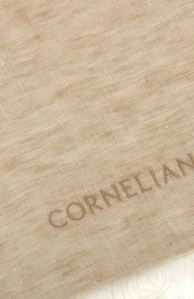 Мужской льняной шарф CORNELIANI бежевого цвета по цене 22800 руб., арт. 87B229-1129018/00 | Фото 2 Мужской льняной шарф CORNELIANI бежевого цвета, арт. 87B229-1129018/00 | Фото 2