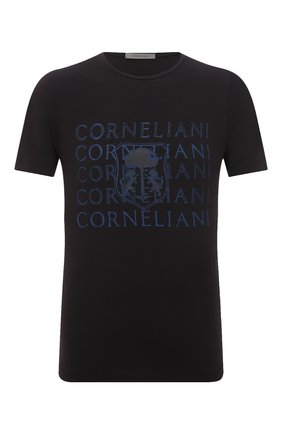 Мужская хлопковая футболка CORNELIANI черного цвета по цене 12350 руб., арт. 87G577-1125040/00 | Фото 1 Мужская хлопковая футболка CORNELIANI черного цвета, арт. 87G577-1125040/00 | Фото 1 (Стили: Кэжуэл; Рукава: Короткие; Длина (для топов): Стандартные; Принт: С принтом; Материал внешний: Хлопок)