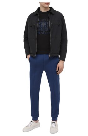 Мужская хлопковая футболка CORNELIANI черного цвета по цене 12350 руб., арт. 87G577-1125040/00 | Фото 2 Мужская хлопковая футболка CORNELIANI черного цвета, арт. 87G577-1125040/00 | Фото 2 (Стили: Кэжуэл; Рукава: Короткие; Длина (для топов): Стандартные; Принт: С принтом; Материал внешний: Хлопок)