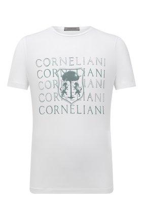 Мужская хлопковая футболка CORNELIANI белого цвета по цене 12350 руб., арт. 87G577-1125040/00 | Фото 1 Мужская хлопковая футболка CORNELIANI белого цвета, арт. 87G577-1125040/00 | Фото 1