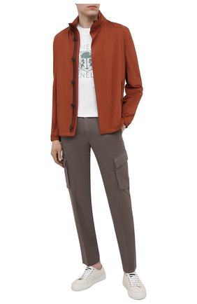 Мужская хлопковая футболка CORNELIANI белого цвета по цене 12350 руб., арт. 87G577-1125040/00 | Фото 2 Мужская хлопковая футболка CORNELIANI белого цвета, арт. 87G577-1125040/00 | Фото 2