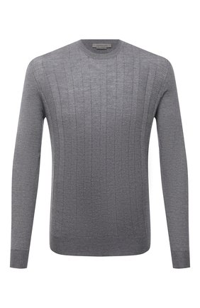 Мужской шерстяной джемпер CORNELIANI серого цвета по цене 38000 руб., арт. 87M520-1125107/00 | Фото 1 Мужской шерстяной джемпер CORNELIANI серого цвета, арт. 87M520-1125107/00 | Фото 1