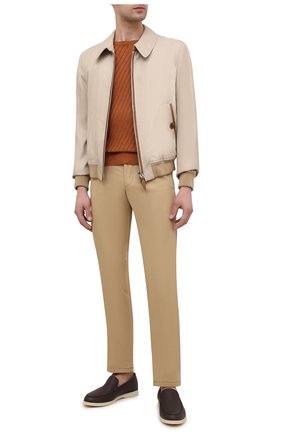 Мужской льняной джемпер CORNELIANI коричневого цвета по цене 32300 руб., арт. 87M571-1125146/00 | Фото 2 Мужской льняной джемпер CORNELIANI коричневого цвета, арт. 87M571-1125146/00 | Фото 2